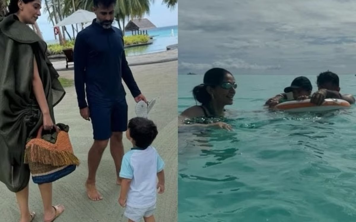 Sonam Kapoor Enjoys a Blissful Maldives Vacation with Husband Anand Ahuja and Son Vayu: Shares Heartwarming Family Moments