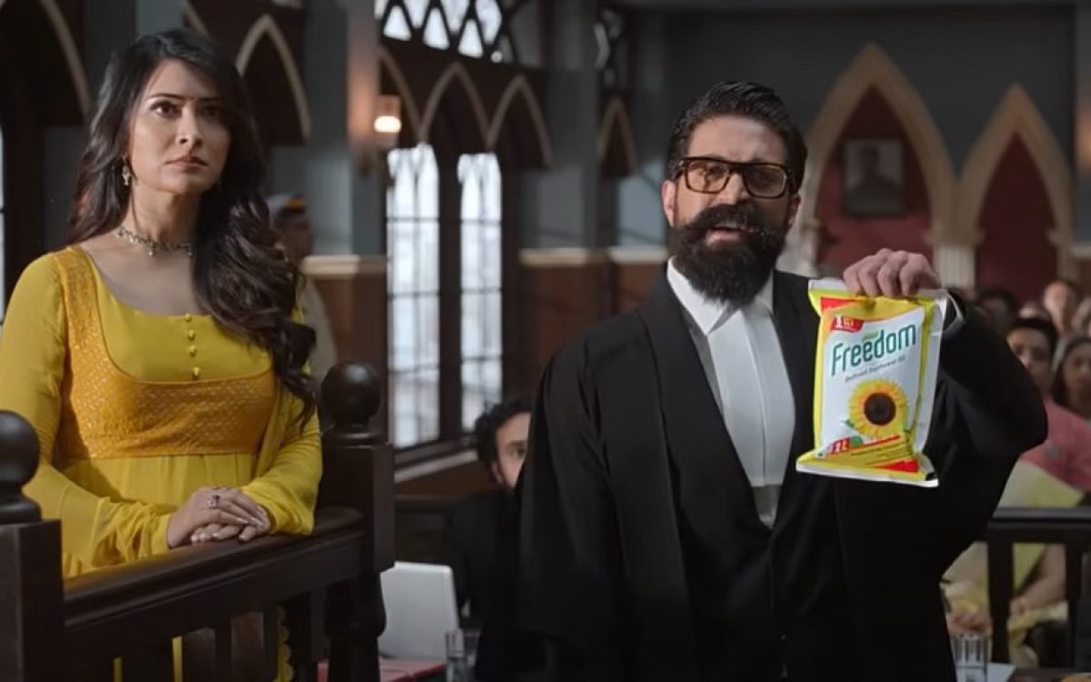 Yash and Radhika Expose Oil Adulteration in Freedom Sunflower Oil’s New ‘Courtroom’ Campaign
